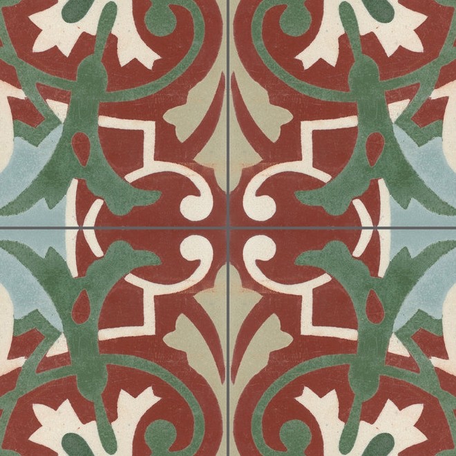 Textures   -   ARCHITECTURE   -   TILES INTERIOR   -   Cement - Encaustic   -   Encaustic  - Traditional encaustic cement ornate tile texture seamless 13623 - HR Full resolution preview demo