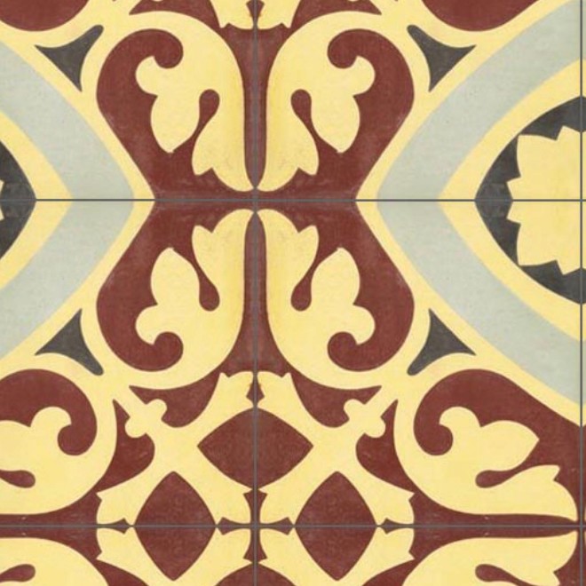 Textures   -   ARCHITECTURE   -   TILES INTERIOR   -   Cement - Encaustic   -   Encaustic  - Traditional encaustic cement ornate tile texture seamless 13627 - HR Full resolution preview demo