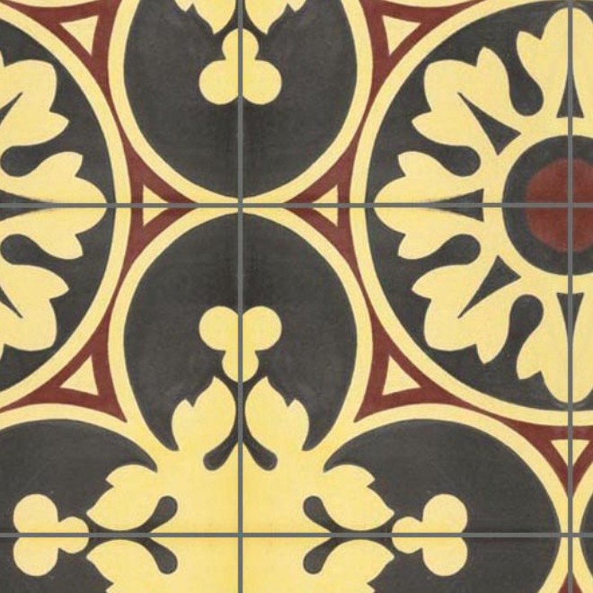 Textures   -   ARCHITECTURE   -   TILES INTERIOR   -   Cement - Encaustic   -   Encaustic  - Traditional encaustic cement ornate tile texture seamless 13628 - HR Full resolution preview demo