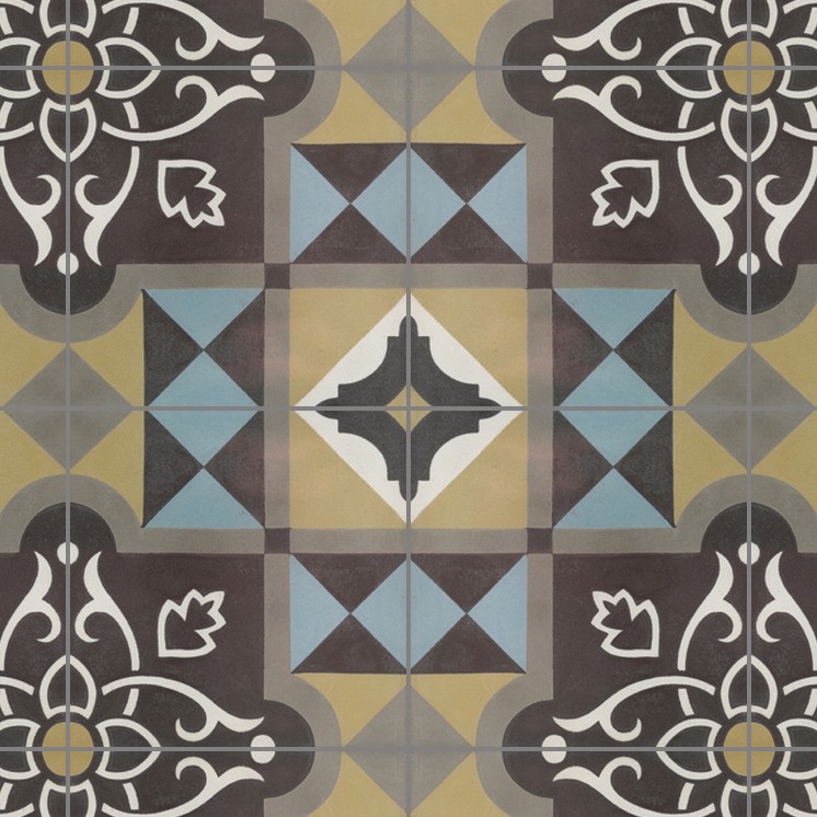 Textures   -   ARCHITECTURE   -   TILES INTERIOR   -   Cement - Encaustic   -   Victorian  - Victorian cement floor tile texture seamless 13851 - HR Full resolution preview demo