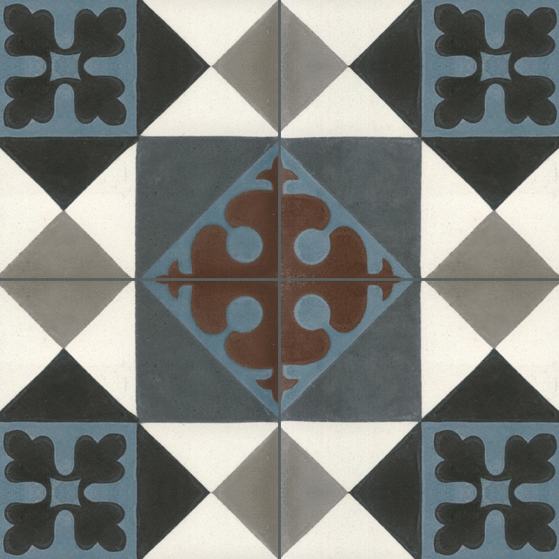 Textures   -   ARCHITECTURE   -   TILES INTERIOR   -   Cement - Encaustic   -   Victorian  - Victorian cement floor tile texture seamless 13854 - HR Full resolution preview demo