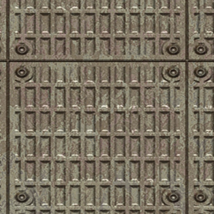 Textures   -   MATERIALS   -   METALS   -   Plates  - Industrial iron metal plate texture seamless 10778 - HR Full resolution preview demo