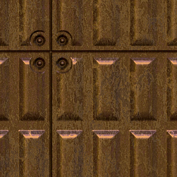 Textures   -   MATERIALS   -   METALS   -   Plates  - Industrial bronze metal plate texture seamless 10781 - HR Full resolution preview demo