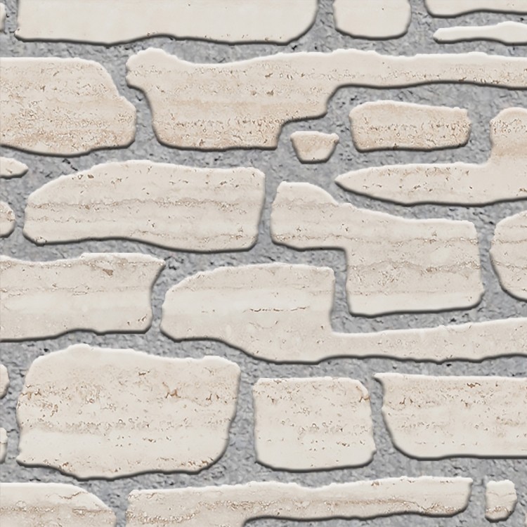 Textures   -   ARCHITECTURE   -   STONES WALLS   -   Claddings stone   -   Exterior  - Wall cladding stone travertine texture seamless 07948 - HR Full resolution preview demo