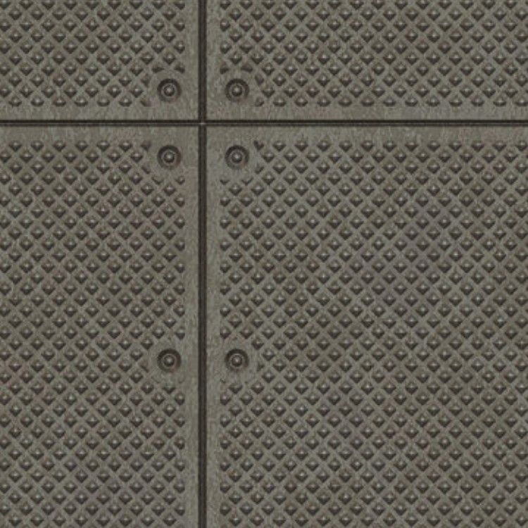 Textures   -   MATERIALS   -   METALS   -   Plates  - Industrial iron metal plate texture seamless 10788 - HR Full resolution preview demo