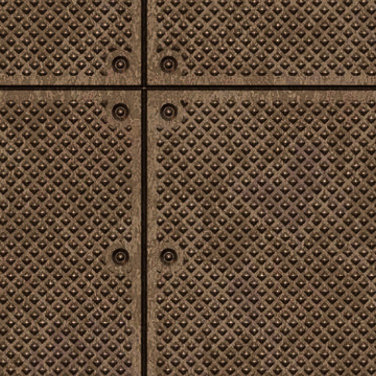 Textures   -   MATERIALS   -   METALS   -   Plates  - Industrial bronze metal plate texture seamless 10789 - HR Full resolution preview demo