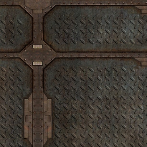 Textures   -   MATERIALS   -   METALS   -   Plates  - Industrial iron metal plate texture seamless 10795 - HR Full resolution preview demo