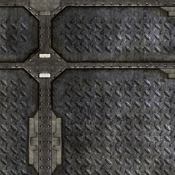 Textures   -   MATERIALS   -   METALS   -   Plates  - Industrial iron metal plate texture seamless 10796 - HR Full resolution preview demo