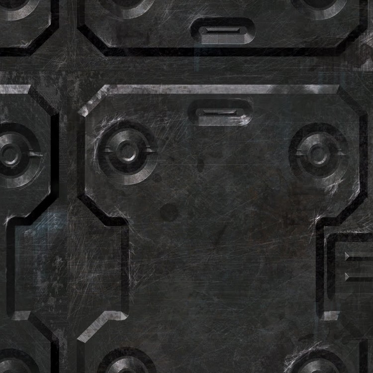 Textures   -   MATERIALS   -   METALS   -   Plates  - Black iron metal plate texture seamless 10813 - HR Full resolution preview demo
