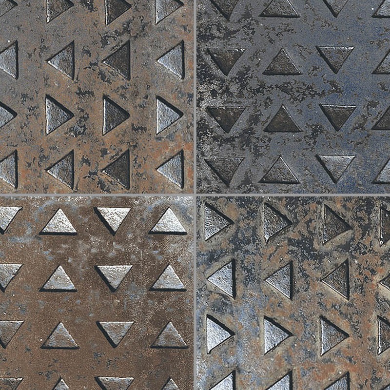 Textures   -   ARCHITECTURE   -   TILES INTERIOR   -   Design Industry  - Tiles metal effect pbr texture seamless 22342 - HR Full resolution preview demo