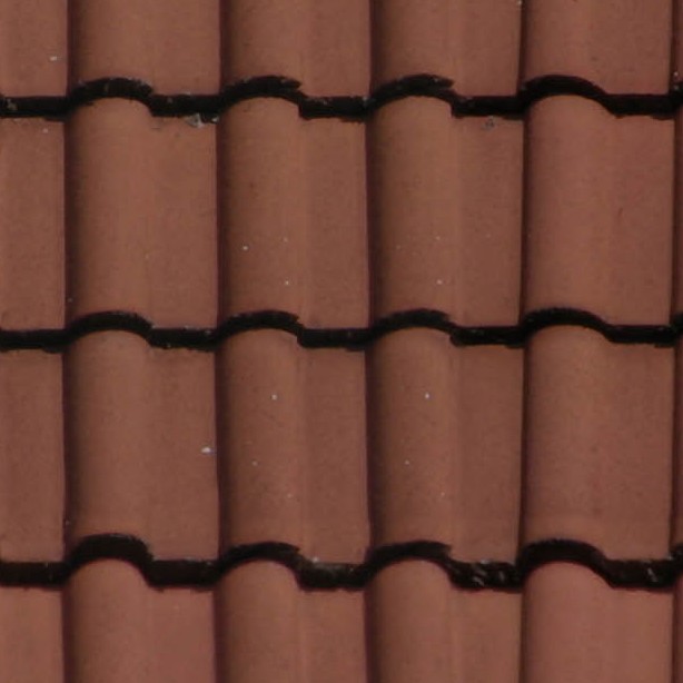 Clay Roof Tile Texture Seamless 03464