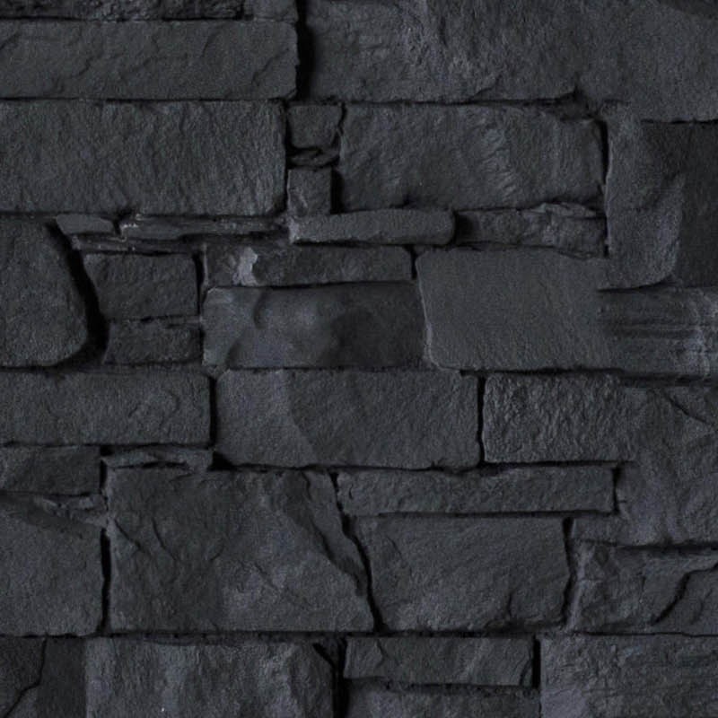 Textures   -   ARCHITECTURE   -   STONES WALLS   -   Claddings stone   -   Interior  - Black wall covering PBR texture seamless DEMO 21930 - HR Full resolution preview demo