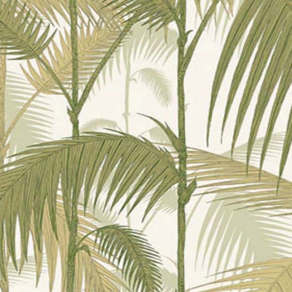 Textures   -   MATERIALS   -   WALLPAPER   -   various patterns  - Vinyl wallpaper with palm leaves PBR texture seamless 21566 - HR Full resolution preview demo