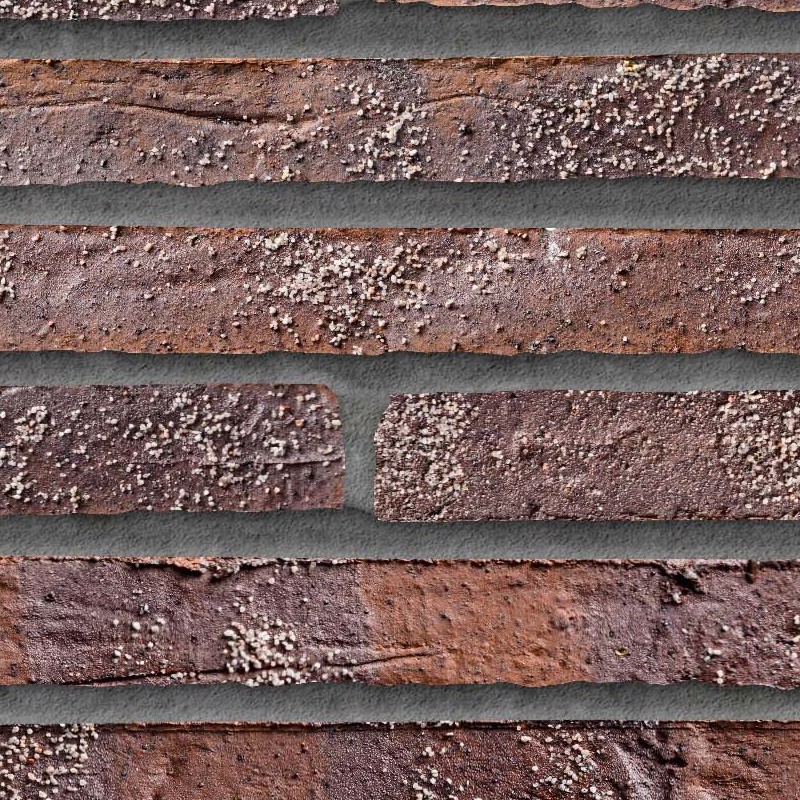 Textures   -   ARCHITECTURE   -   WALLS TILE OUTSIDE  - Clay bricks wall cladding PBR texture seamless 21729 - HR Full resolution preview demo