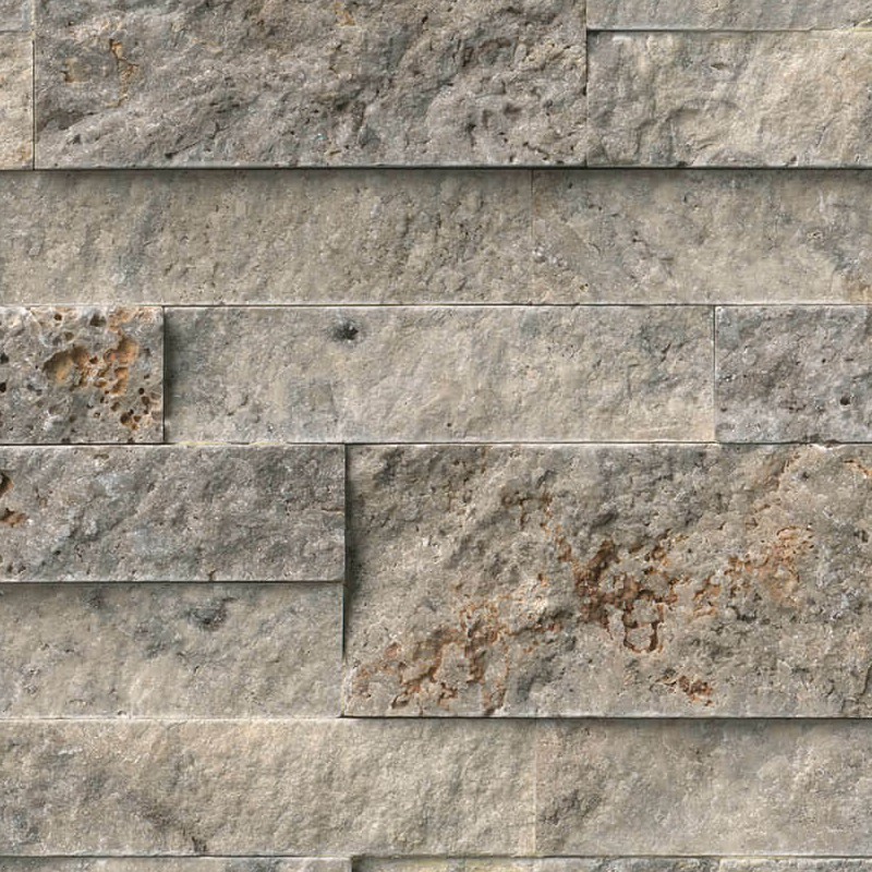 Textures   -   ARCHITECTURE   -   STONES WALLS   -   Claddings stone   -   Exterior  - Silver travertine wall cladding texture seamless 19529 - HR Full resolution preview demo
