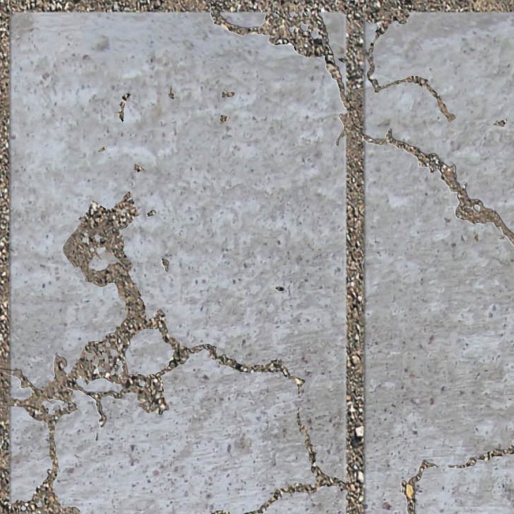 Textures   -   ARCHITECTURE   -   PAVING OUTDOOR   -   Concrete   -   Blocks damaged  - Concrete paving outdoor damaged texture seamless 05511 - HR Full resolution preview demo