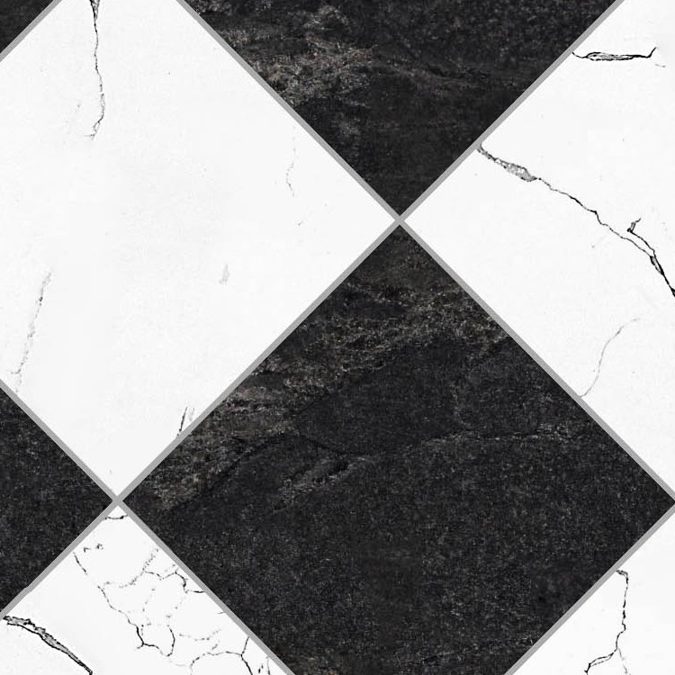 Textures   -   ARCHITECTURE   -   TILES INTERIOR   -   Marble tiles   -   Black  - Black and white marble tile texture seamless 14148 - HR Full resolution preview demo