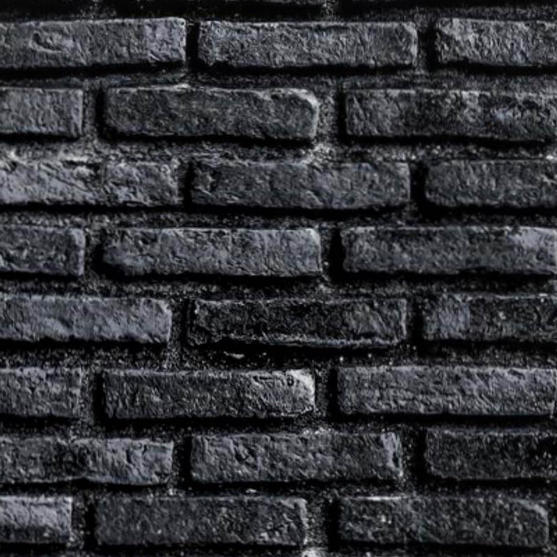Textures   -   ARCHITECTURE   -   BRICKS   -   Colored Bricks   -   Rustic  - black brick wall PBR texture seamless 22021 - HR Full resolution preview demo
