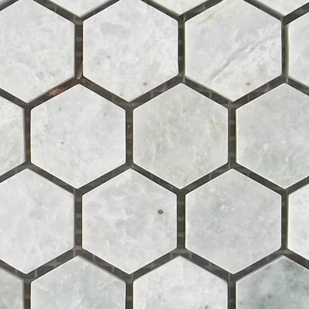 Textures   -   ARCHITECTURE   -   TILES INTERIOR   -   Hexagonal mixed  - carrara marble hexagonal tiles texture seamless 21398 - HR Full resolution preview demo