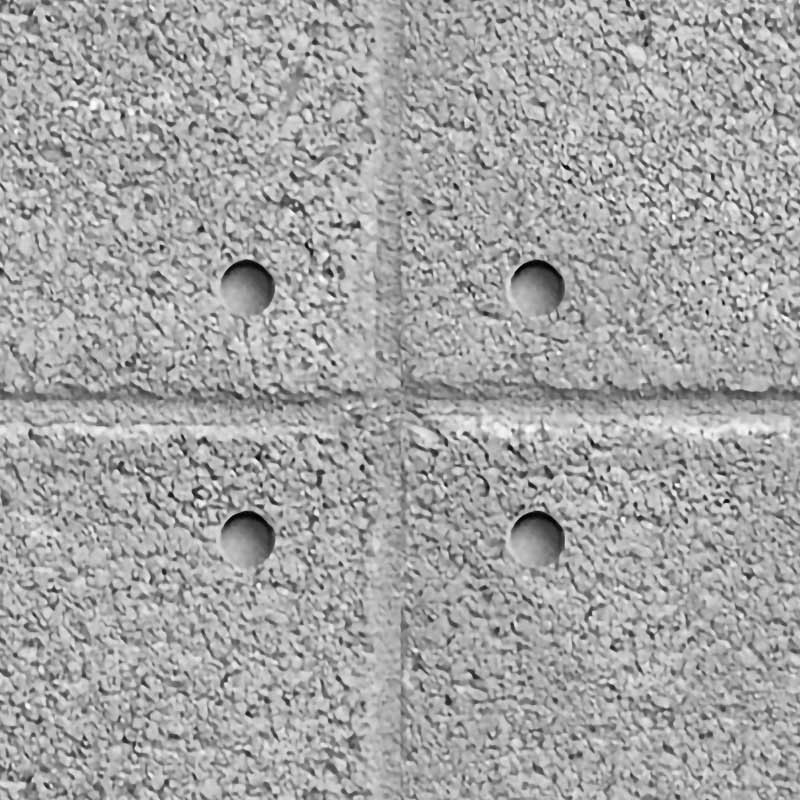 Textures   -   ARCHITECTURE   -   CONCRETE   -   Plates   -   Clean  - Clean cinder block with holes texture seamless 01666 - HR Full resolution preview demo