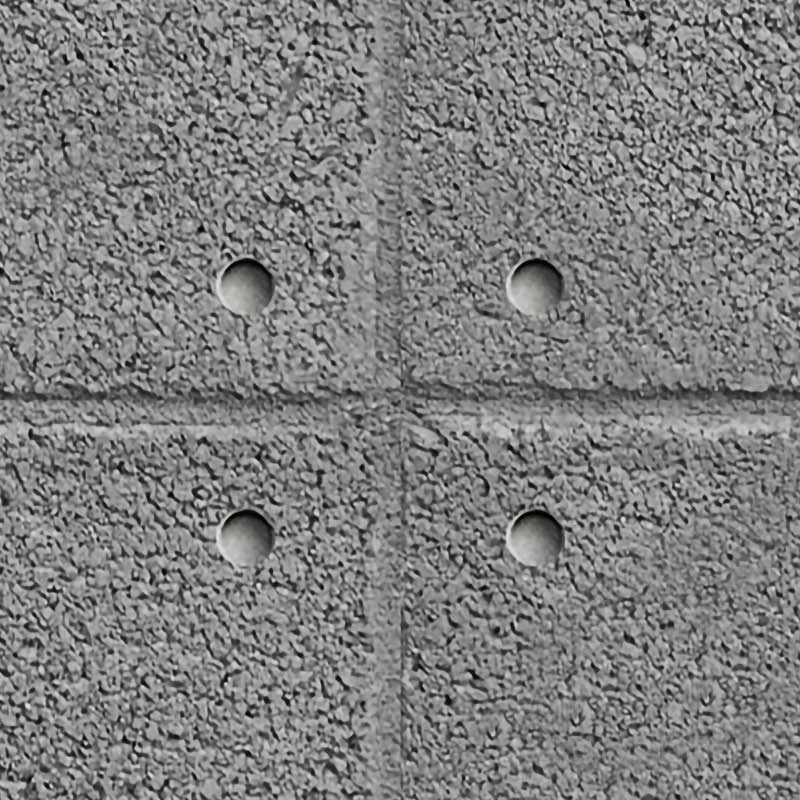 Textures   -   ARCHITECTURE   -   CONCRETE   -   Plates   -   Clean  - Clean cinder block with holes texture seamless 01668 - HR Full resolution preview demo