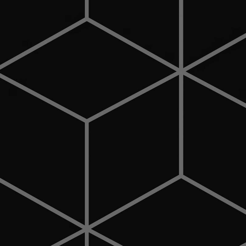 Textures   -   ARCHITECTURE   -   TILES INTERIOR   -   Hexagonal mixed  - Black ceramic hexagon tile PBR texture seamless 21839 - HR Full resolution preview demo