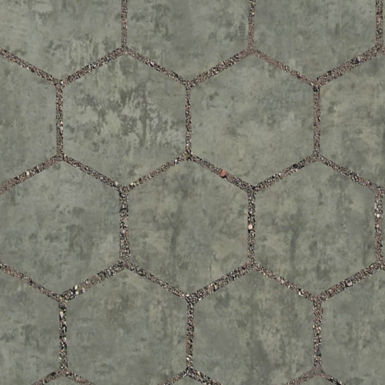 Textures   -   ARCHITECTURE   -   PAVING OUTDOOR   -   Hexagonal  - Dirty stone paving outdoor hexagonal texture seamless 06036 - HR Full resolution preview demo