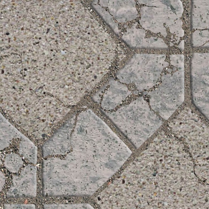 Textures   -   ARCHITECTURE   -   PAVING OUTDOOR   -   Concrete   -   Blocks damaged  - Concrete paving outdoor damaged texture seamless 05535 - HR Full resolution preview demo