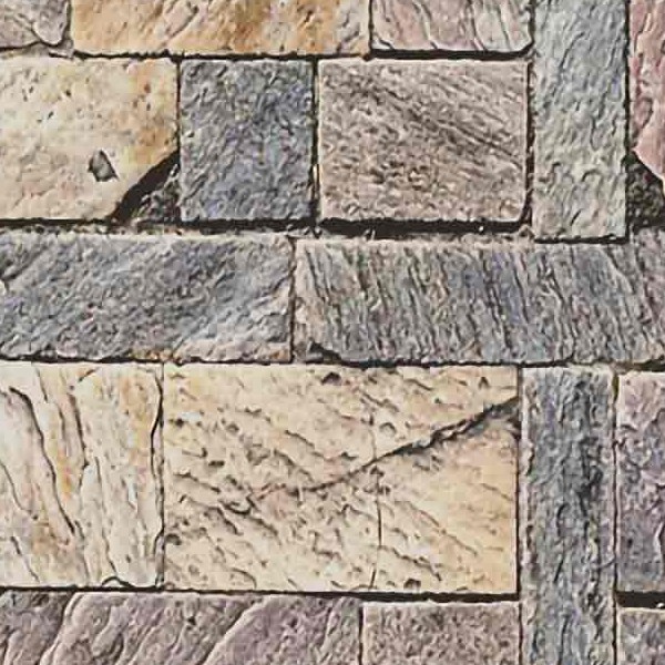Textures   -   ARCHITECTURE   -   PAVING OUTDOOR   -   Pavers stone   -   Blocks mixed  - Pavers stone mixed size texture seamless 06145 - HR Full resolution preview demo