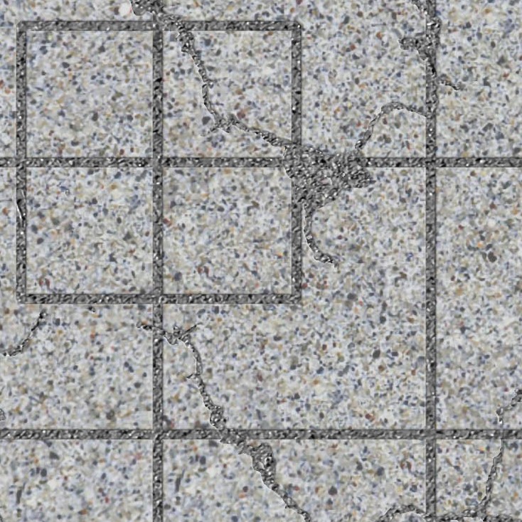 Textures   -   ARCHITECTURE   -   PAVING OUTDOOR   -   Concrete   -   Blocks damaged  - Concrete paving outdoor damaged texture seamless 05542 - HR Full resolution preview demo