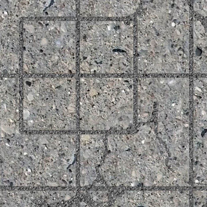 Textures   -   ARCHITECTURE   -   PAVING OUTDOOR   -   Concrete   -   Blocks damaged  - Concrete paving outdoor damaged texture seamless 05544 - HR Full resolution preview demo