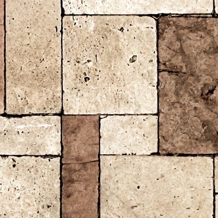 Textures   -   ARCHITECTURE   -   PAVING OUTDOOR   -   Pavers stone   -   Blocks mixed  - Pavers stone mixed size texture seamless 06151 - HR Full resolution preview demo