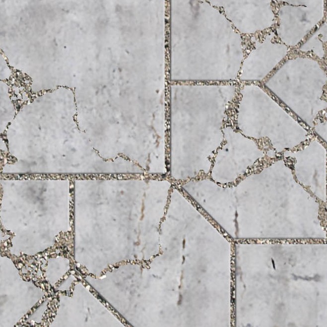 Textures   -   ARCHITECTURE   -   PAVING OUTDOOR   -   Concrete   -   Blocks damaged  - Concrete paving outdoor damaged texture seamless 05549 - HR Full resolution preview demo