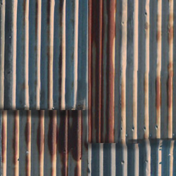 Textures   -   MATERIALS   -   METALS   -   Corrugated  - Iron corrugated dirt rusty metal texture seamless 09988 - HR Full resolution preview demo