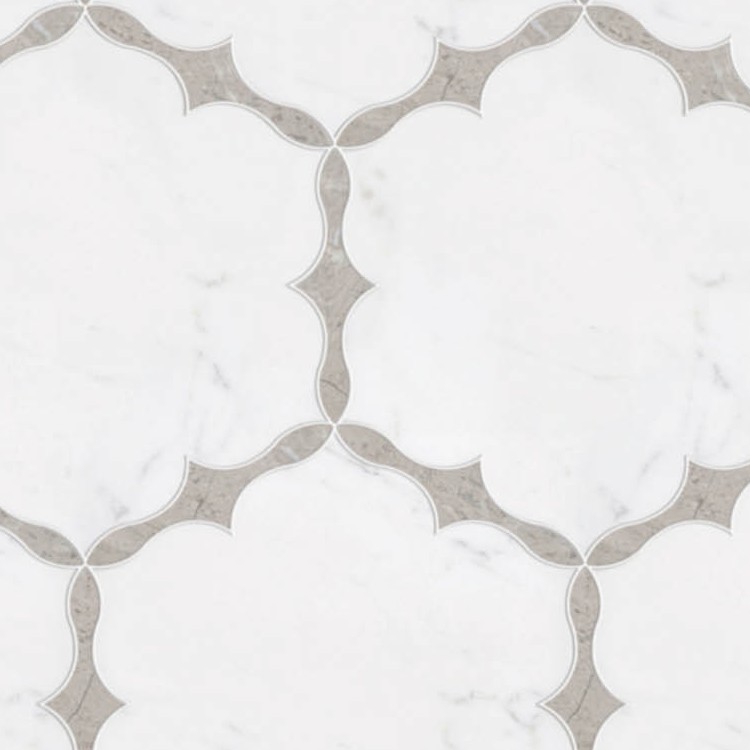 Textures   -   ARCHITECTURE   -   TILES INTERIOR   -   Marble tiles   -   White  - Hexagonal white marble tile texture seamless 20619 - HR Full resolution preview demo