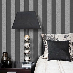 Textures   -   MATERIALS   -   WALLPAPER   -  Striped - Gray - Black