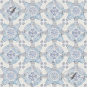 Textures   -   ARCHITECTURE   -   TILES INTERIOR   -   Ornate tiles   -   Geometric patterns  - Ceramic floor tile geometric patterns texture seamless 18849 (seamless)