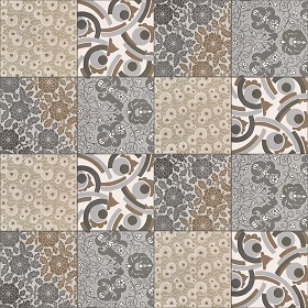 Textures   -   ARCHITECTURE   -   TILES INTERIOR   -   Ornate tiles   -  Patchwork - Patchwork tile texture seamless 16588