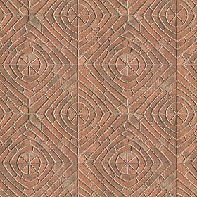 Textures   -   ARCHITECTURE   -   PAVING OUTDOOR   -   Terracotta   -   Blocks mixed  - Paving cotto mixed size texture seamless 06567 (seamless)