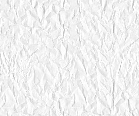 Textures   -   MATERIALS   -  PAPER - White crumpled paper texture seamless 10823