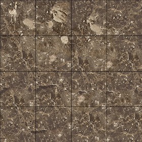 Textures   -   ARCHITECTURE   -   TILES INTERIOR   -   Marble tiles   -  Brown - Breccia brown marble tile texture seamless 14180