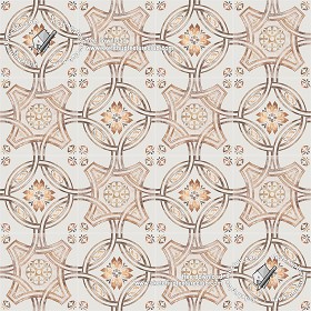 Textures   -   ARCHITECTURE   -   TILES INTERIOR   -   Ornate tiles   -   Geometric patterns  - Ceramic floor tile geometric patterns texture seamless 18850 (seamless)