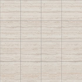 Textures   -   ARCHITECTURE   -   TILES INTERIOR   -   Marble tiles   -   Travertine  - Classic travertine floor tile texture seamless 14661 (seamless)