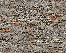 Textures   -   ARCHITECTURE   -   STONES WALLS   -  Damaged walls - Damaged wall stone texture seamless 08236