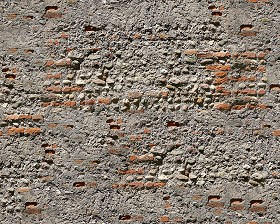 Textures   -   ARCHITECTURE   -   STONES WALLS   -  Damaged walls - Damaged wall stone texture seamless 08236
