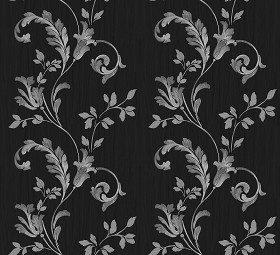 Textures   -   MATERIALS   -   WALLPAPER   -   Parato Italy   -   Dhea  - Ramage floral wallpaper dhea by parato texture seamless 11283 - Bump