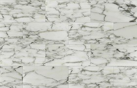 Textures   -   ARCHITECTURE   -   TILES INTERIOR   -   Marble tiles   -   White  - Arabesqued carrara white marble floor tile texture seamless 14804 (seamless)