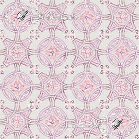 Textures   -   ARCHITECTURE   -   TILES INTERIOR   -   Ornate tiles   -  Geometric patterns - Ceramic floor tile geometric patterns texture seamless 18851