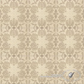 Textures   -   ARCHITECTURE   -   TILES INTERIOR   -   Ornate tiles   -  Mixed patterns - Ceramic ornate tile texture seamless 20231