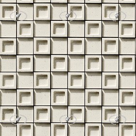 Textures   -   ARCHITECTURE   -   WALLS TILE OUTSIDE  - Concrete exterior wall tiles texture seamless 21288 (seamless)